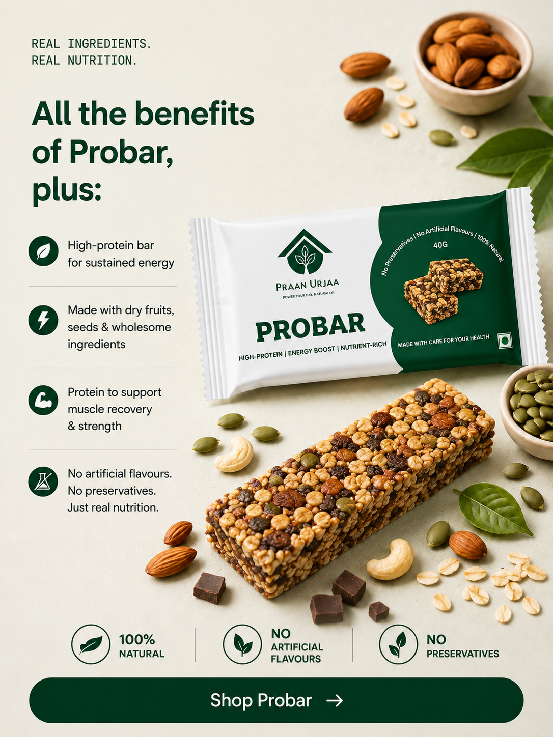 Probar Healthy Energy Protein Bar